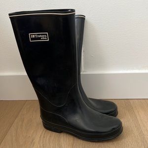 Terrine tall rain boots in black